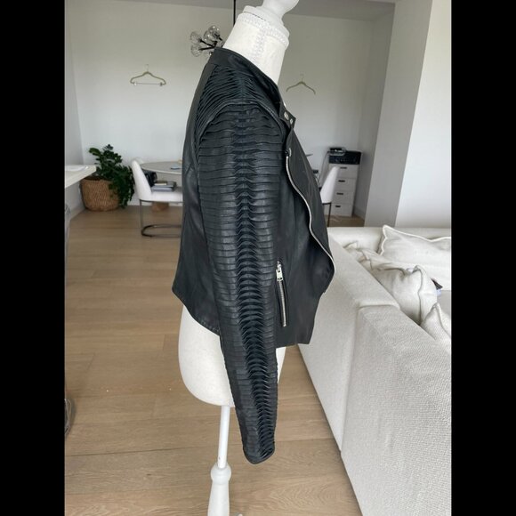 LAMARQUE Azra Black Leather Jacket - Size S - Picture 12 of 16